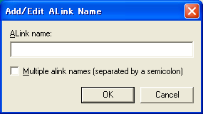 Add/Edit ALink Name