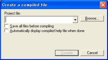 Create a compiled file