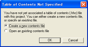 Table of Contents Not Specified